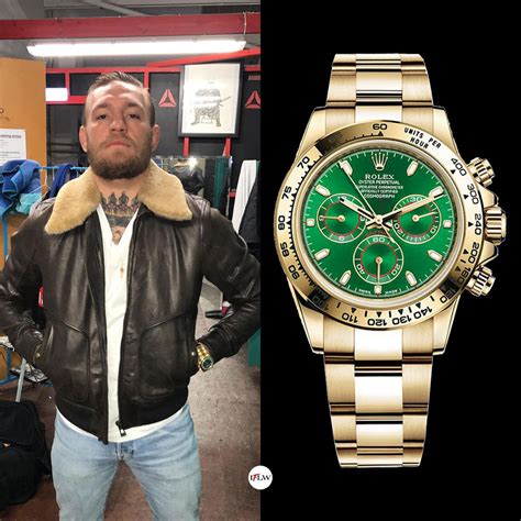 conor mcgregor rolex green